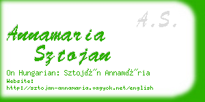 annamaria sztojan business card